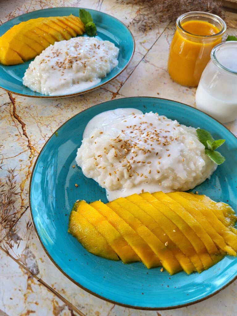 Fit mango sticky rice