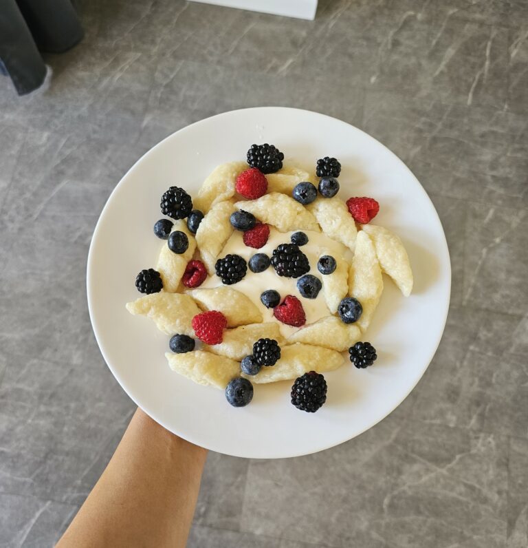 Fit leniwe z owocami