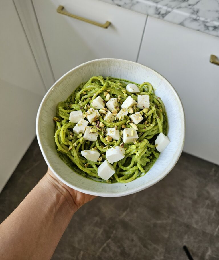 Makaron z pesto pistacjowym