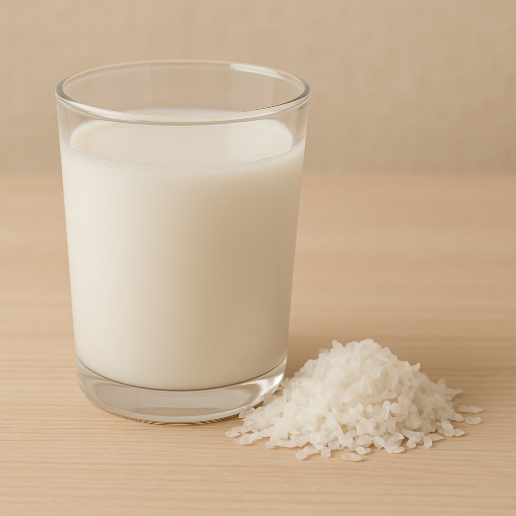 szklanka z mlekiem kokosowym